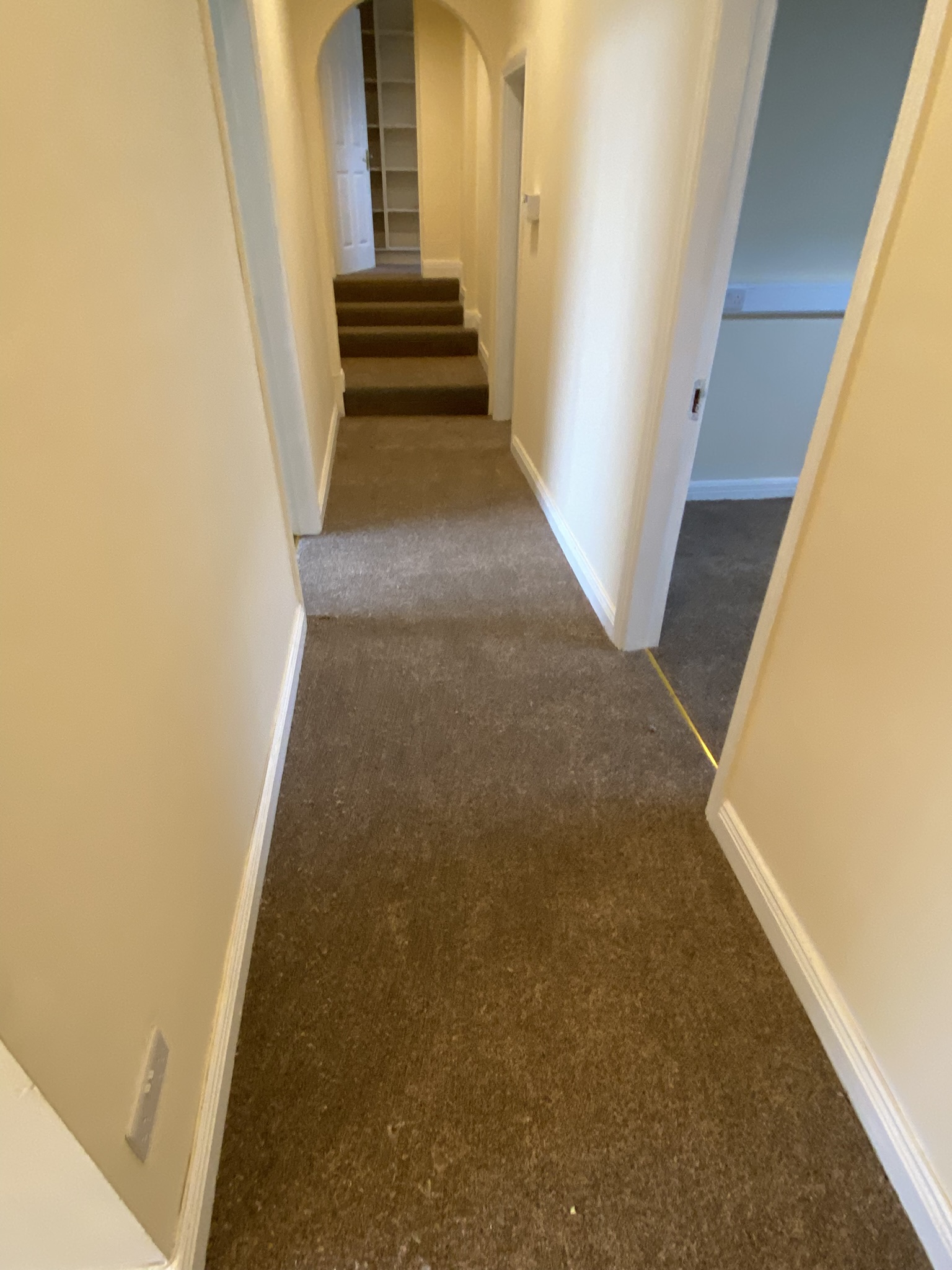 Laminate flooring finished room