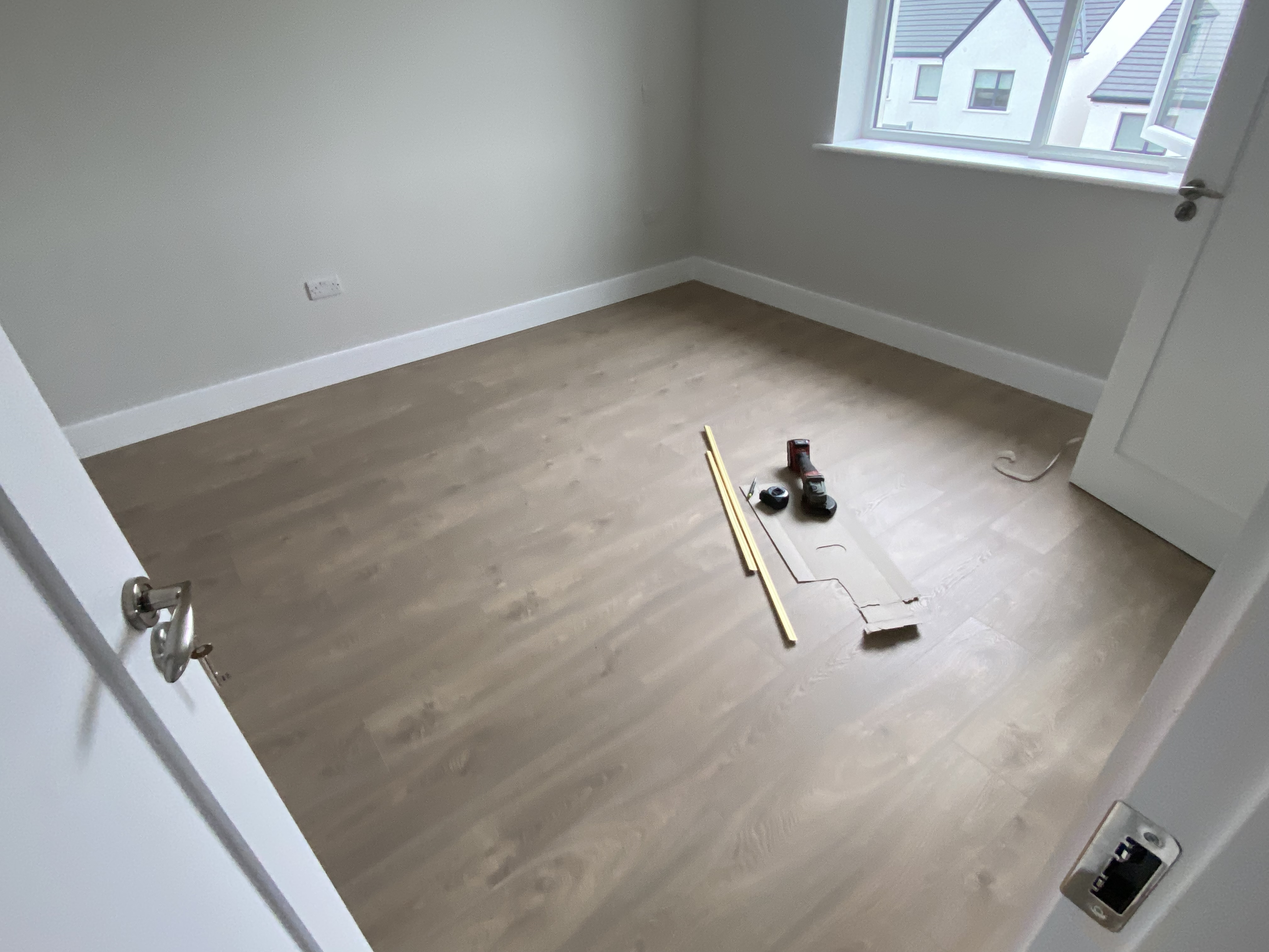 Laminate flooring detail