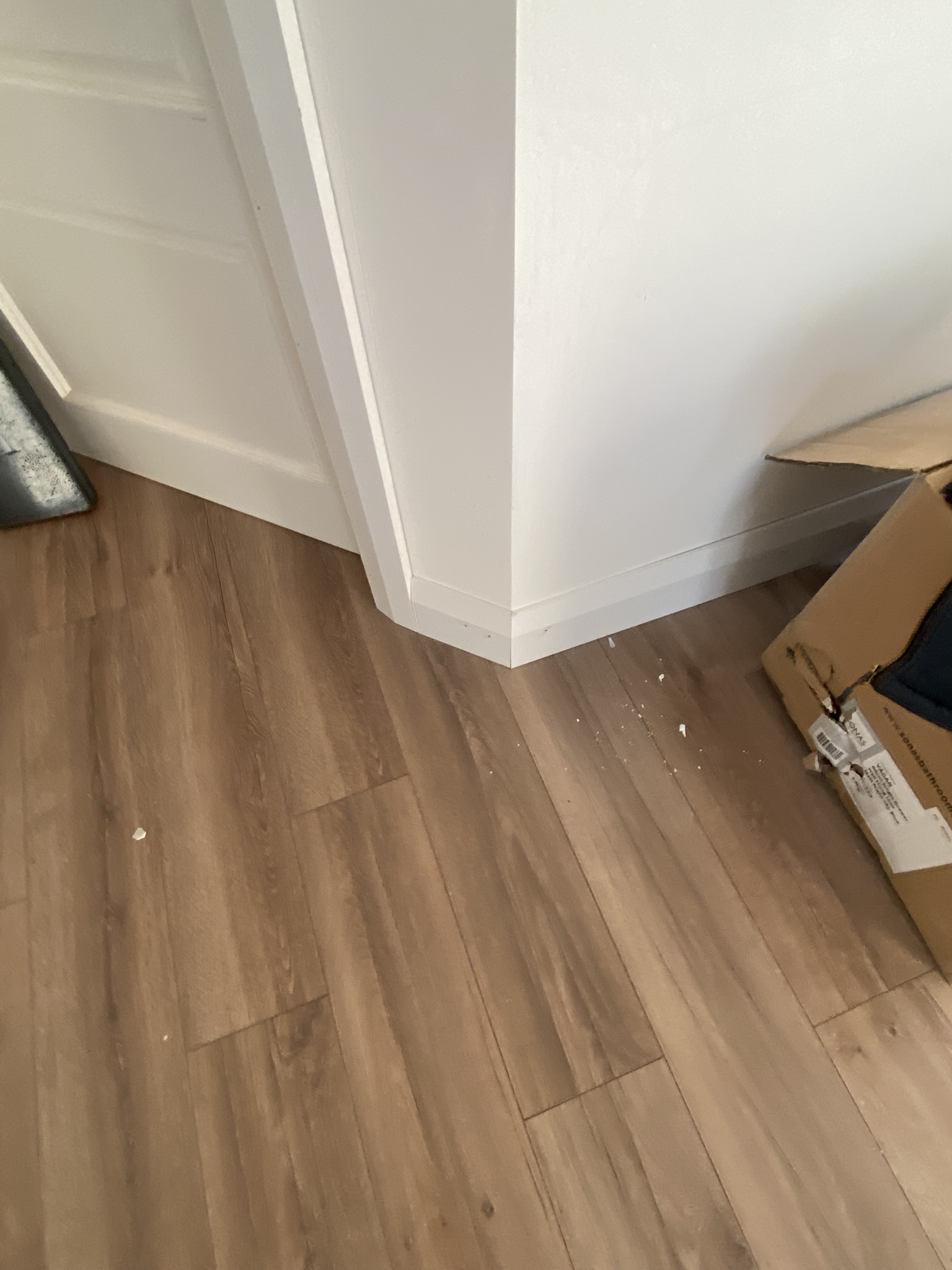 Laminate flooring finished room